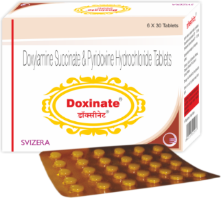 doxylamine succinate and pyridoxine hydrochloride